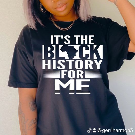 It’s The Black History For Me